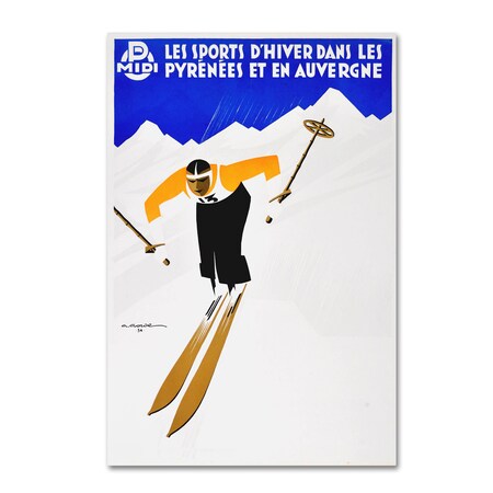 Trademark Fine Art Vintage Apple Collection 'Pyrenees' Canvas Art, 30x47 ALI18306-C3047GG